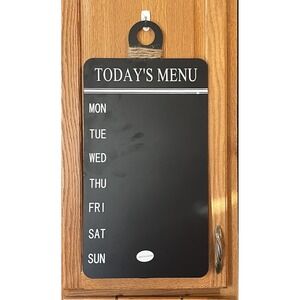 Kitchen Chalkboard Weekly Menu‎ Sign 23.5" X 11.5" NWT
